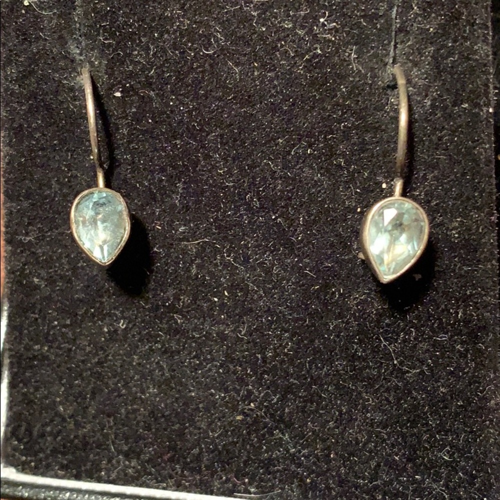 Antique/vintage aquamarine set in sterling silver